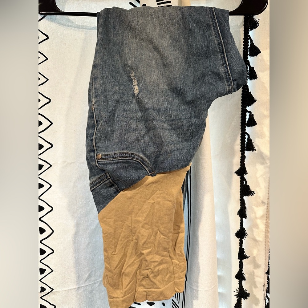 Size large-Indigo Blue brand maternity jeans